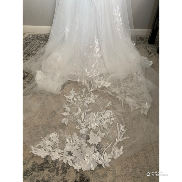 Lulus Size 4 Everlasting Affection White Lace Backless Mermaid Wedding Dress NWT - Picture 12 of 17